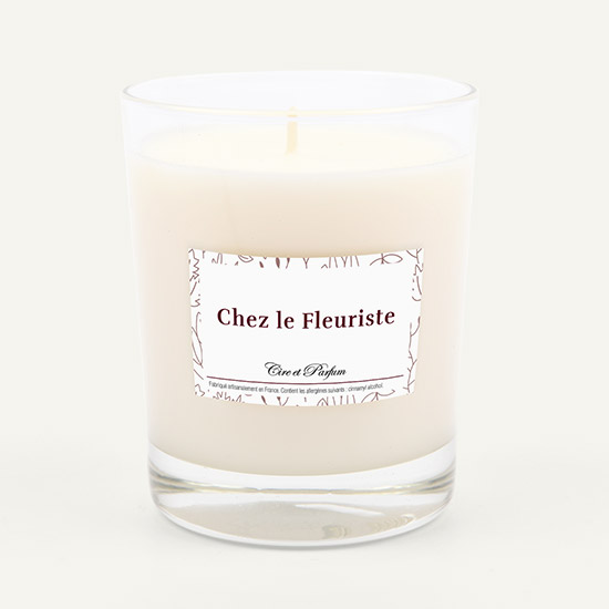 bougie parfumée Cire et Parfum chez le fleuriste
