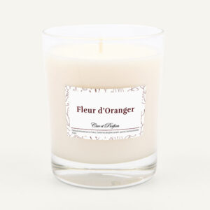 bougie parfumée Cire et Parfum fleur oranger