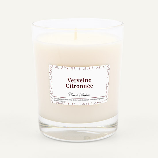 Bougie parfumée verveine citronnée - Cire et Parfum