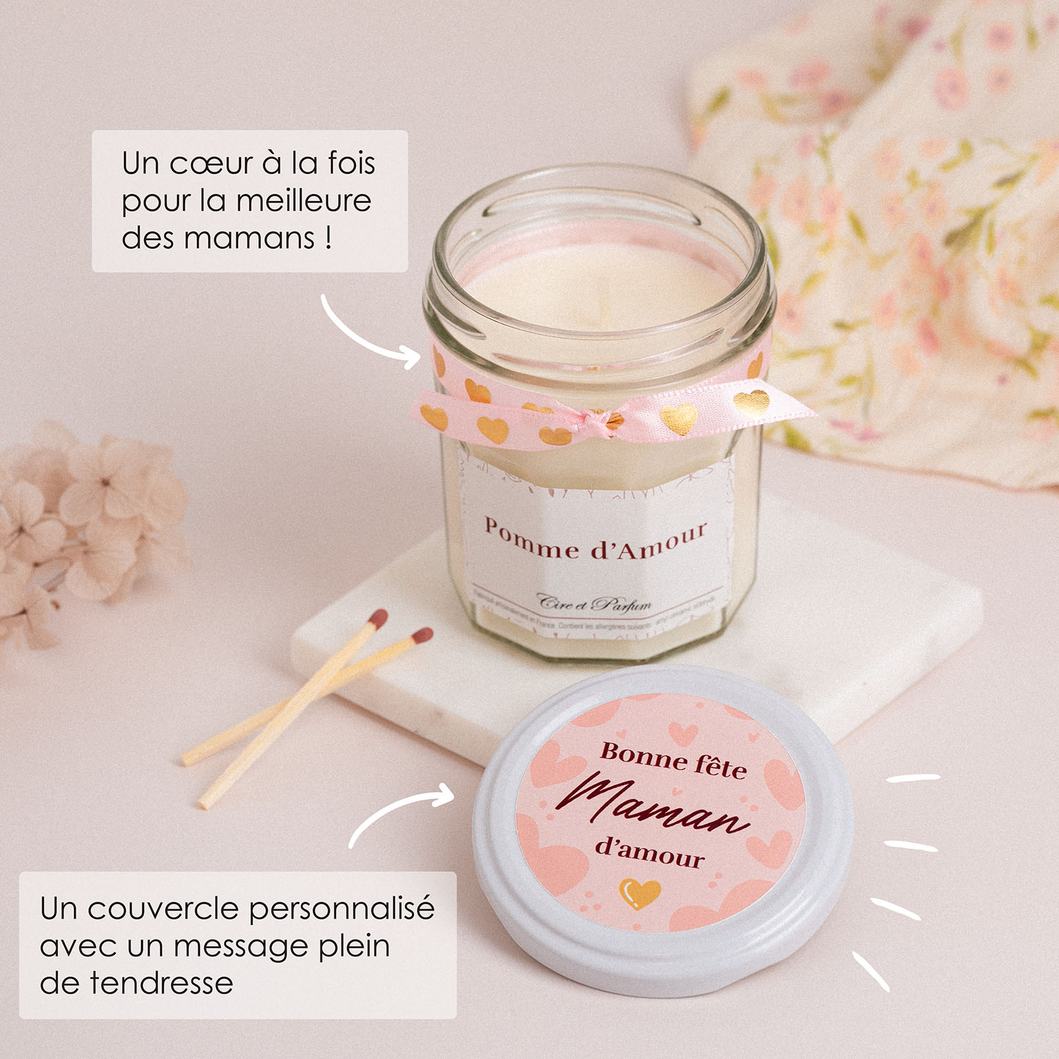 Bougie parfumée fête des mères Cire et Parfum