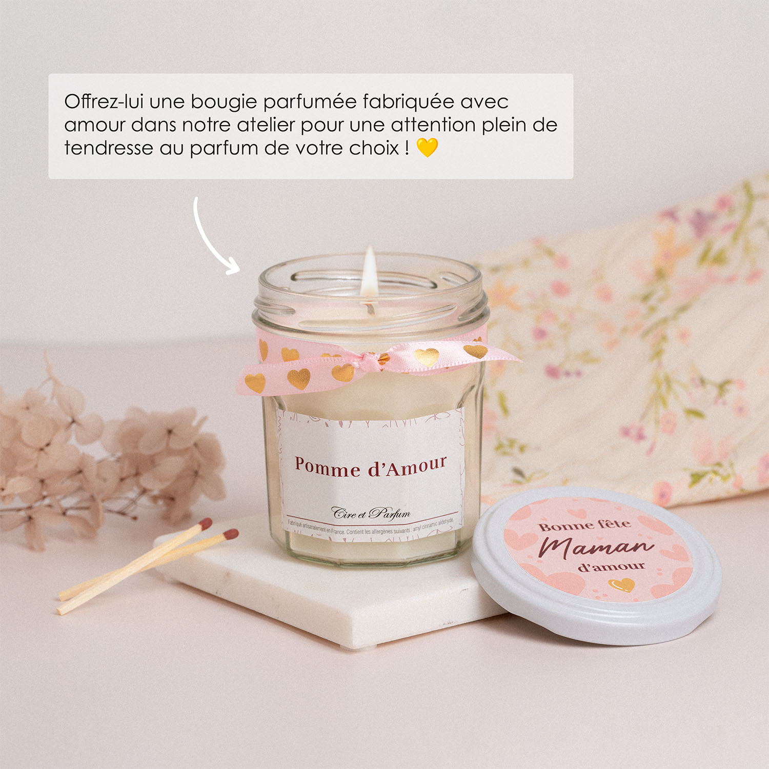 Bougie parfumée fête des mères Cire et Parfum